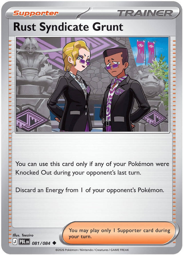 Image for Rust Syndicate Grunt (081/084) (Reverse Holofoil) (ME05: Pitch Black) (ME05) - Pokemon