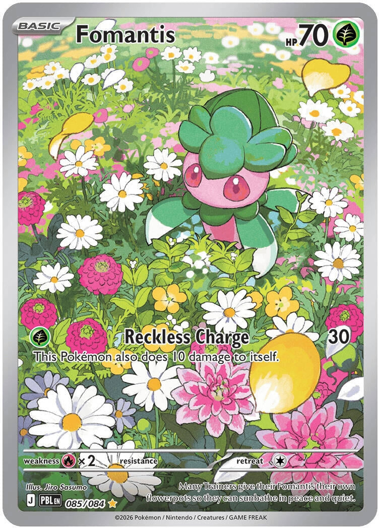 Fomantis (085/084) (Holofoil) (ME05: Pitch Black) (ME05)