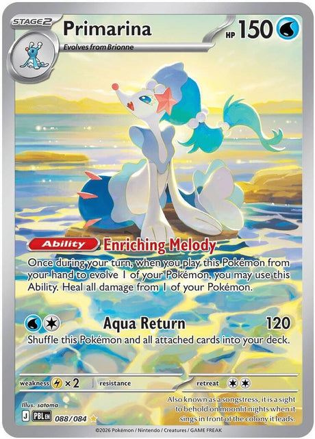 Image for Primarina (088/084) (Holofoil) (ME05: Pitch Black) (ME05) - Pokemon