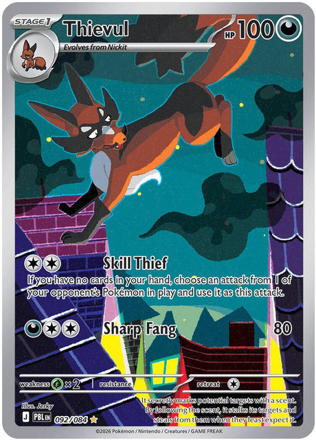 Image for Thievul (092/084) (Holofoil) (ME05: Pitch Black) (ME05) - Pokemon