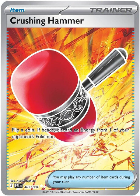 Image for Crushing Hammer (105/084) (Holofoil) (ME05: Pitch Black) (ME05) - Pokemon