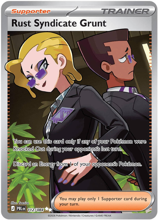 Image for Rust Syndicate Grunt (112/084) (Holofoil) (ME05: Pitch Black) (ME05) - Pokemon
