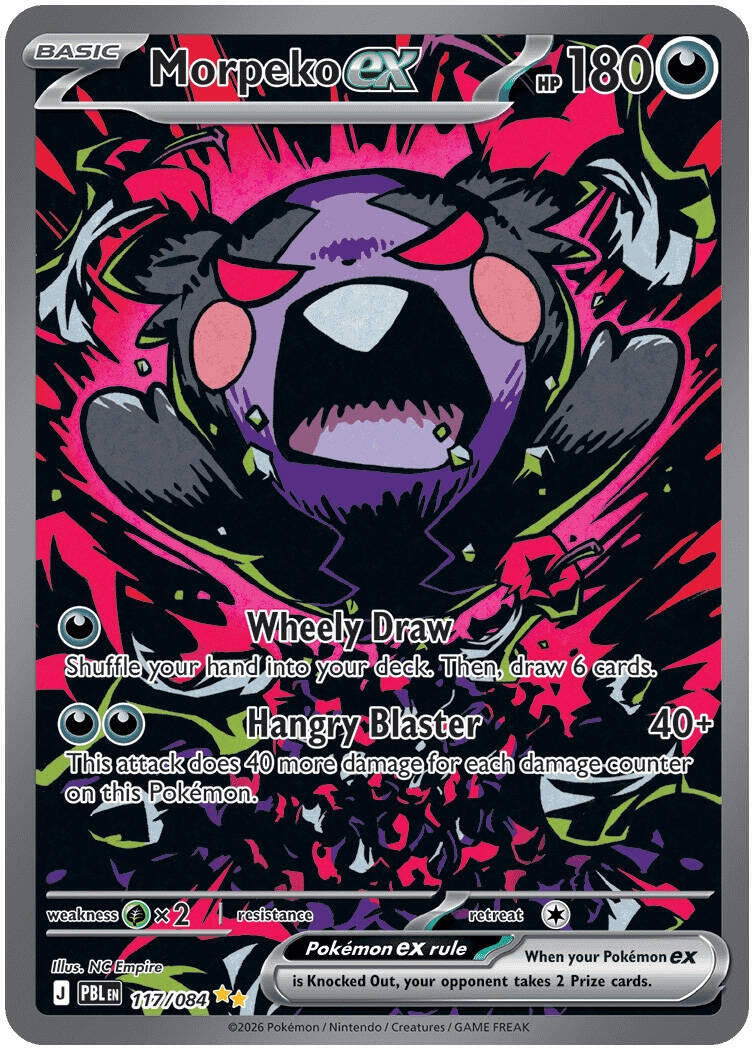 Morpeko ex (117/084) (Holofoil) (ME05: Pitch Black) (ME05