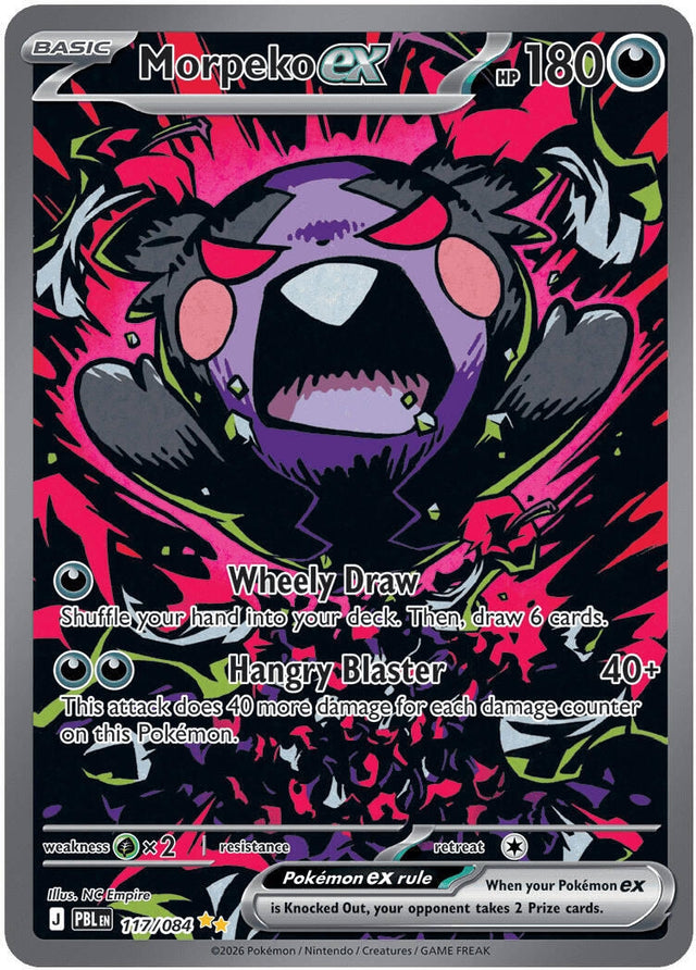 Image for Morpeko ex (117/084) (Holofoil) (ME05: Pitch Black) (ME05) - Pokemon