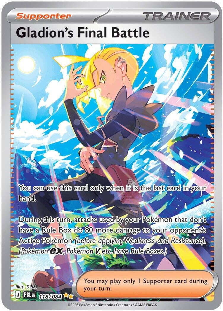 Gladion's Final Battle (118/084) (Holofoil) (ME05: Pitch Black) (ME05)