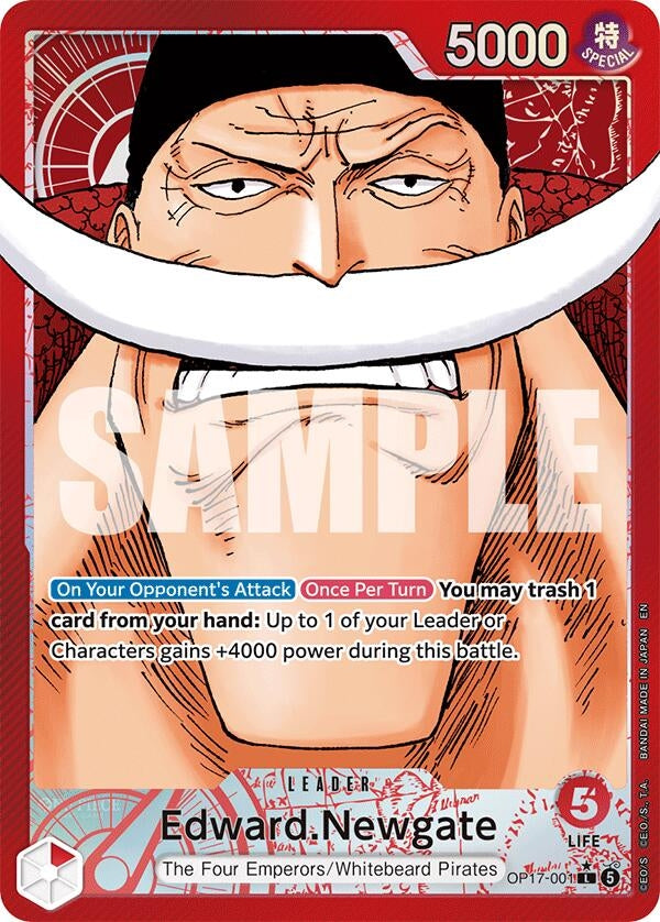 Image for Edward.Newgate (001) (Alternate Art) (OP17-001) (Foil) (The World's Strongest Warriors) (OP17) - One Piece Card Game