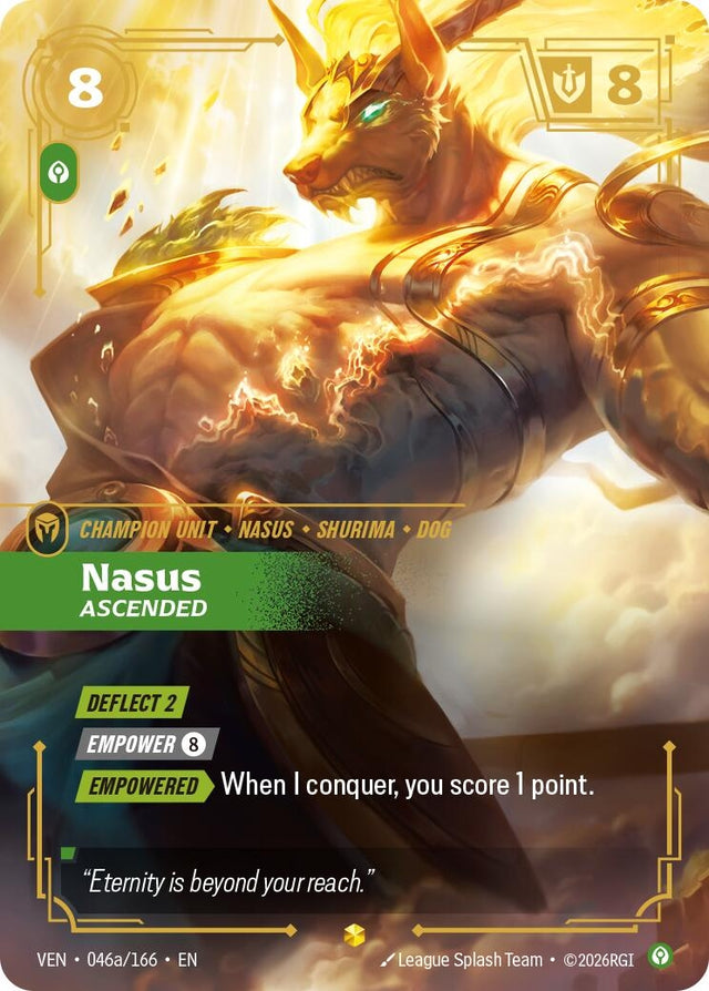 Image for Nasus - Ascended (Alternate Art) (046a/166) (Foil) (Vendetta) (VEN) - Riftbound: League of Legends Trading Card Game