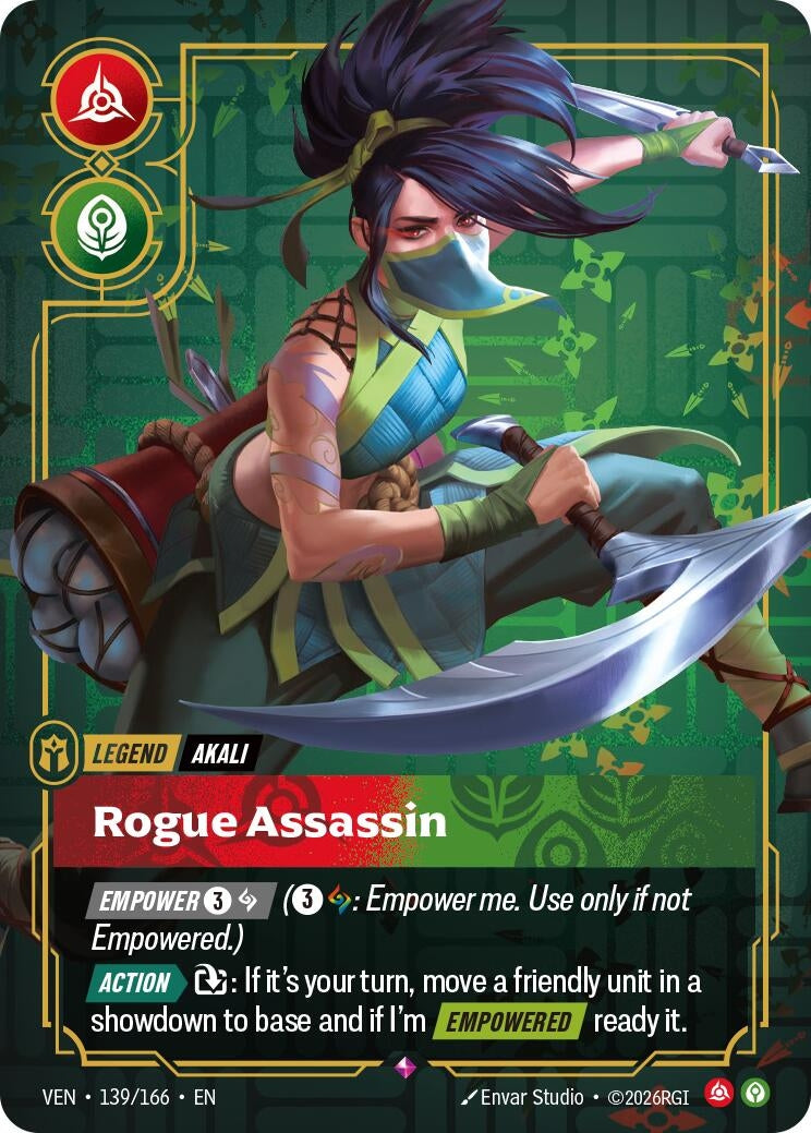 Image for Akali - Rogue Assassin (139/166) (Foil) (Vendetta) (VEN) - Riftbound: League of Legends Trading Card Game