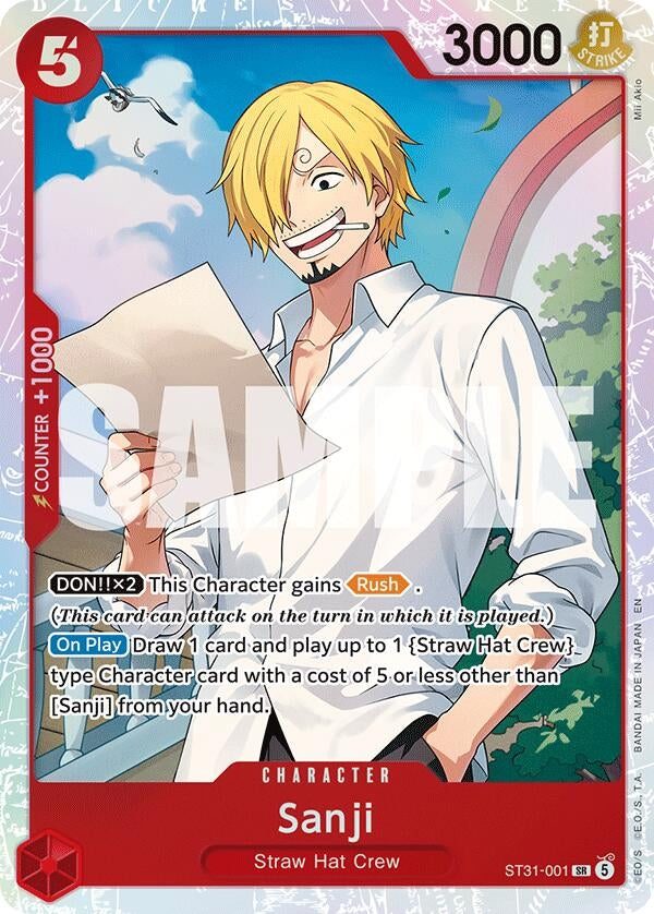 Sanji (ST31-001) (Foil) (Starter Deck 31: RED Monkey.D.Luffy)
