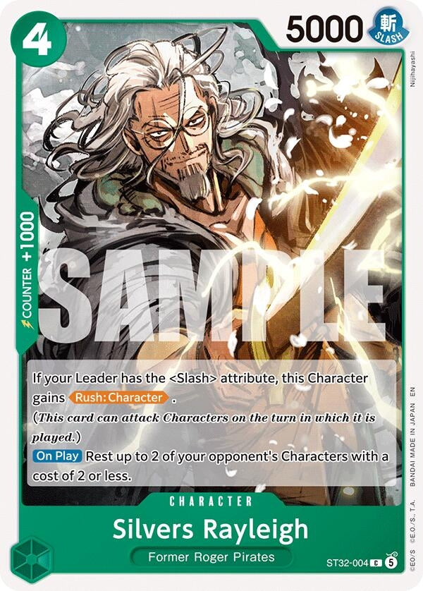 Image for Silvers Rayleigh (ST32-004) (ST-32: Starter Deck 32 GREEN Roronoa Zoro) (ST-32) - One Piece Card Game