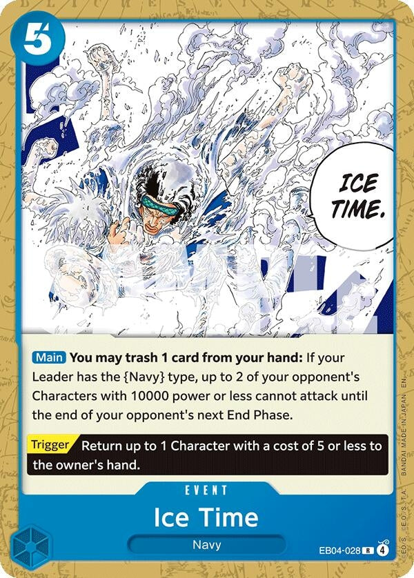 Image for Ice Time (EB04-028) (ST-33: Starter Deck 33 BLUE Kuzan) (ST-33) - One Piece Card Game