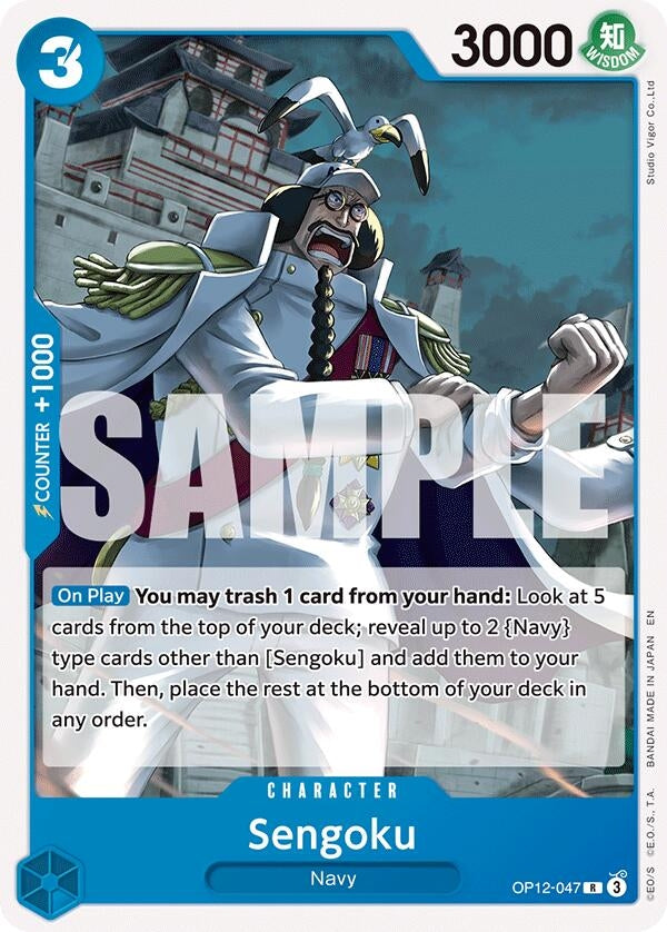 Image for Sengoku (OP12-047) (ST-33: Starter Deck 33 BLUE Kuzan) (ST-33) - One Piece Card Game
