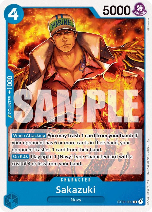 Image for Sakazuki (ST33-002) (ST-33: Starter Deck 33 BLUE Kuzan) (ST-33) - One Piece Card Game