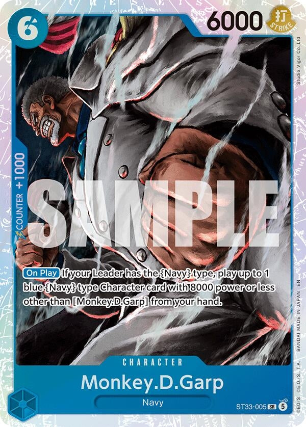 Image for Monkey.D.Garp (ST33-005) (Foil) (ST-33: Starter Deck 33 BLUE Kuzan) (ST-33) - One Piece Card Game