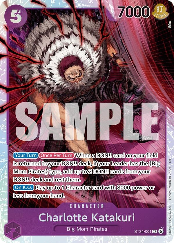 Image for Charlotte Katakuri (ST34-001) (ST34-001) (Foil) (ST-34: Starter Deck 34 PURPLE Charlotte Katakuri) (ST-34) - One Piece Card Game