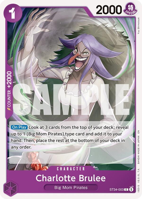 Image for Charlotte Brulee (ST34-003) (ST-34: Starter Deck 34 PURPLE Charlotte Katakuri) (ST-34) - One Piece Card Game