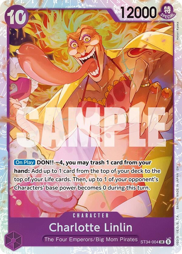 Image for Charlotte Linlin (ST34-004) (Foil) (ST-34: Starter Deck 34 PURPLE Charlotte Katakuri) (ST-34) - One Piece Card Game