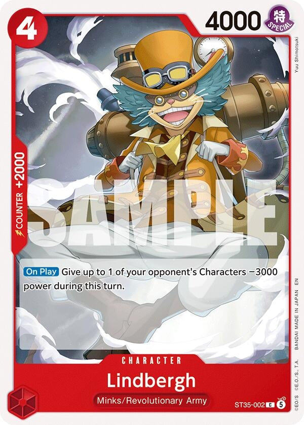Image for Lindbergh (ST35-002) (ST-35: Starter Deck 35 RED/BLACK Sabo) (ST-35) - One Piece Card Game