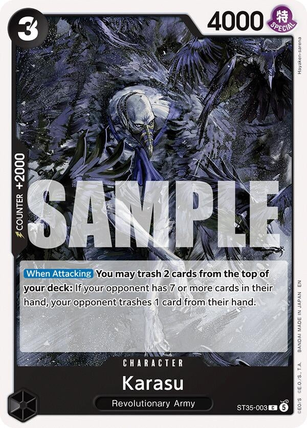 Image for Karasu (ST35-003) (ST-35: Starter Deck 35 RED/BLACK Sabo) (ST-35) - One Piece Card Game