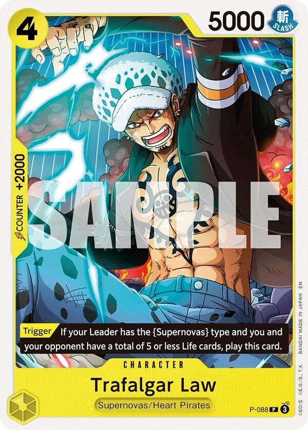 Image for Trafalgar Law (P-088) (ST-36: Starter Deck 36 YELLOW Eustass"Captain"Kid) (ST-36) - One Piece Card Game