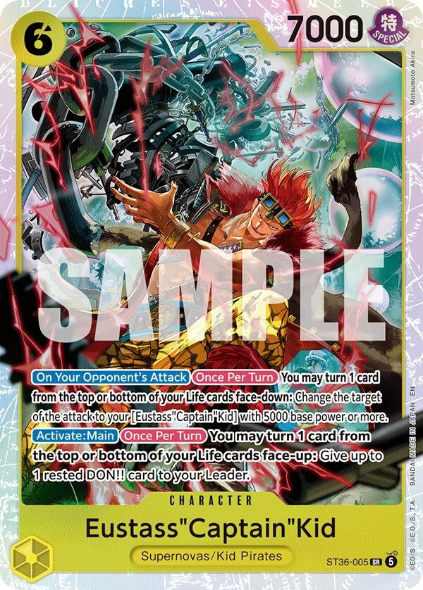 Image for Eustass"Captain"Kid (ST36-005) (ST36-005) (Foil) (ST-36: Starter Deck 36 YELLOW Eustass"Captain"Kid) (ST-36) - One Piece Card Game
