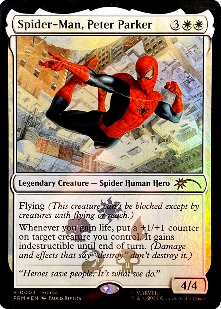 Image for Spider-Man, Peter Parker (3) (Foil) (Unique and Miscellaneous Promos) (UMP) - Magic: The Gathering