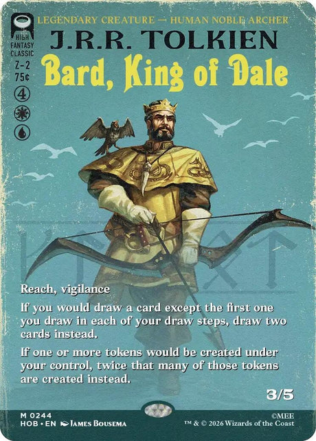 Image for Bard, King of Dale (Borderless) (244) (The Hobbit) (HOB) - Magic: The Gathering