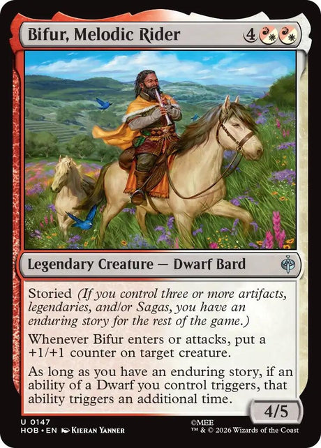 Image for Bifur, Melodic Rider (147) (Foil) (The Hobbit) (HOB) - Magic: The Gathering