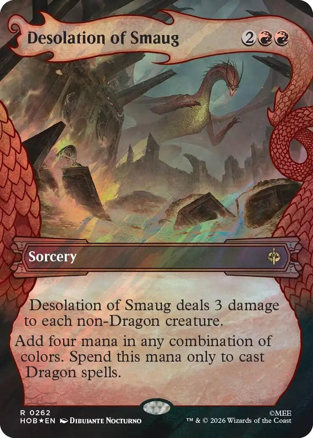 Image for Desolation of Smaug (Showcase) (Surge Foil) (262) (Foil) (The Hobbit) (HOB) - Magic: The Gathering