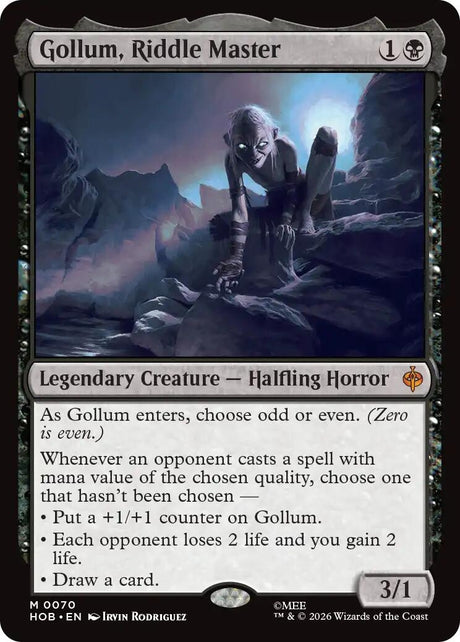 Image for Gollum, Riddle Master (70) (The Hobbit) (HOB) - Magic: The Gathering