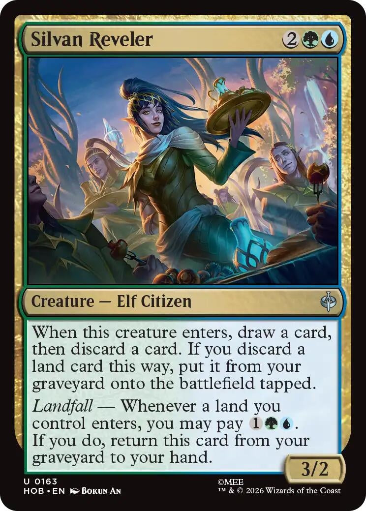 Image for Silvan Reveler (163) (Foil) (The Hobbit) (HOB) - Magic: The Gathering