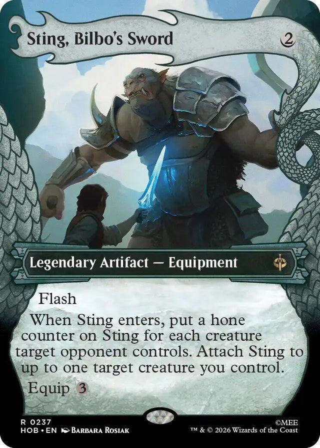 Image for Sting, Bilbo's Sword (Showcase) (237) (The Hobbit) (HOB) - Magic: The Gathering