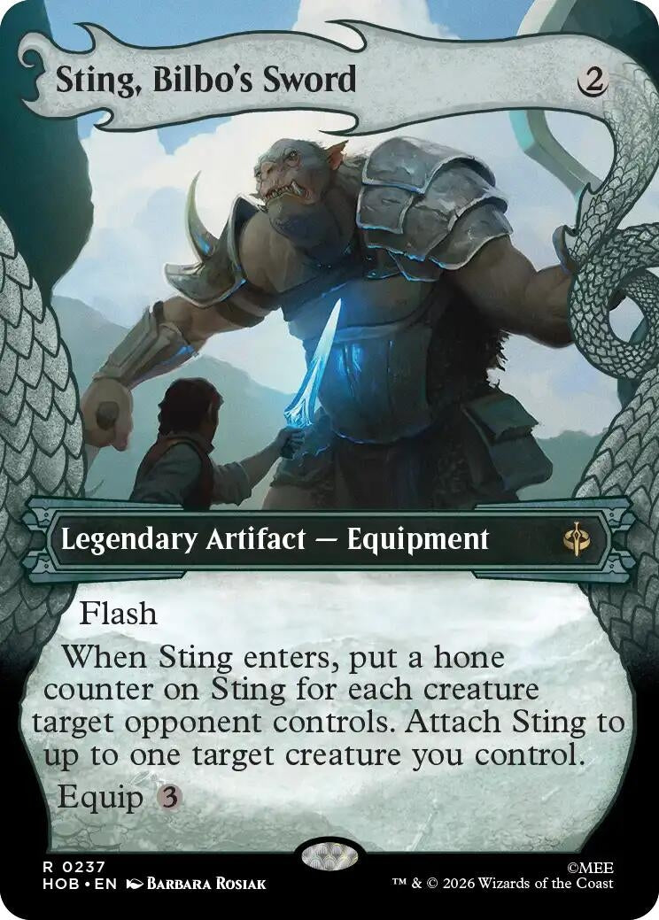 Image for Sting, Bilbo's Sword (Showcase) (237) (Foil) (The Hobbit) (HOB) - Magic: The Gathering