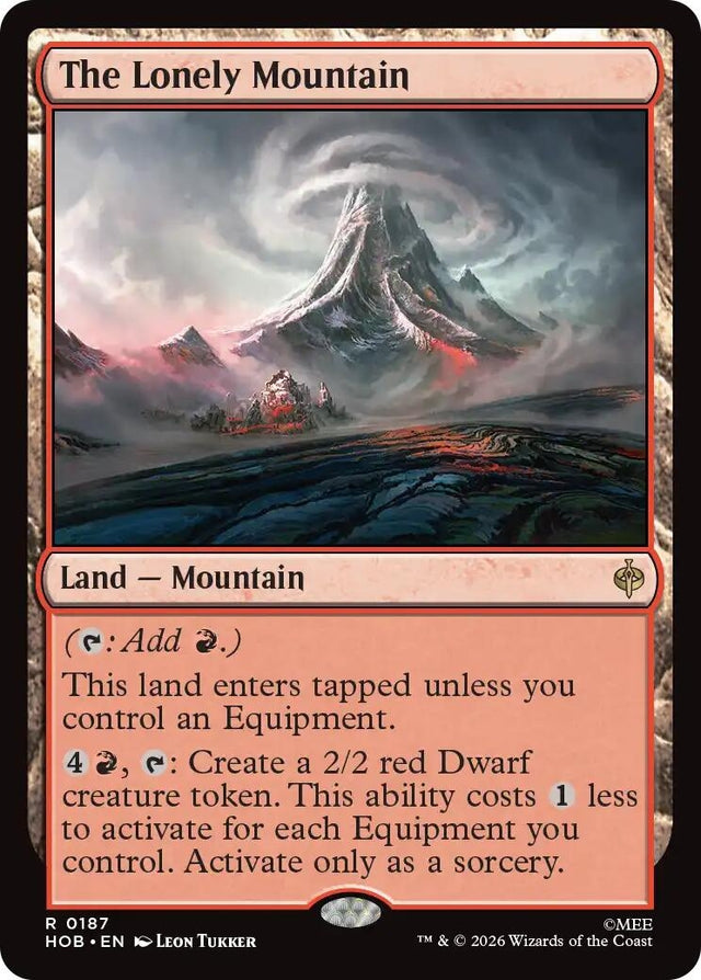 Image for The Lonely Mountain (187) (Foil) (The Hobbit) (HOB) - Magic: The Gathering