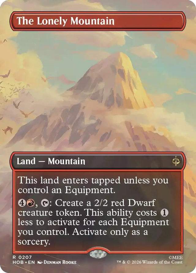 Image for The Lonely Mountain (Borderless) (0207) (207) (Foil) (The Hobbit) (HOB) - Magic: The Gathering