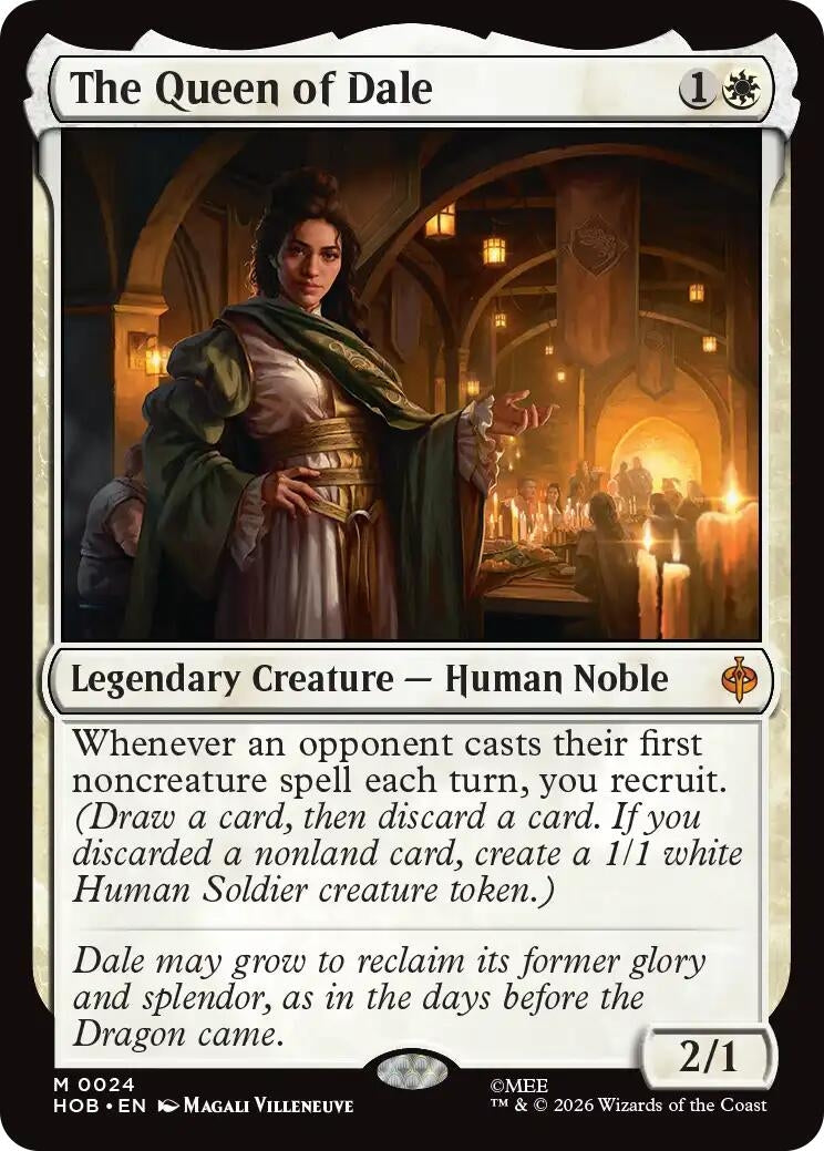 Image for The Queen of Dale (24) (Foil) (The Hobbit) (HOB) - Magic: The Gathering