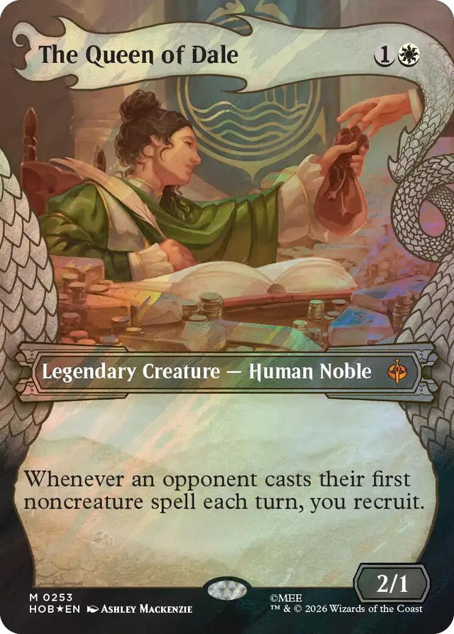 Image for The Queen of Dale (Showcase) (Surge Foil) (253) (Foil) (The Hobbit) (HOB) - Magic: The Gathering