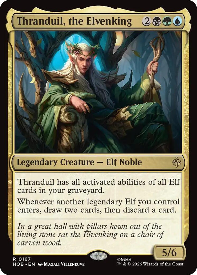 Image for Thranduil, the Elvenking (167) (The Hobbit) (HOB) - Magic: The Gathering