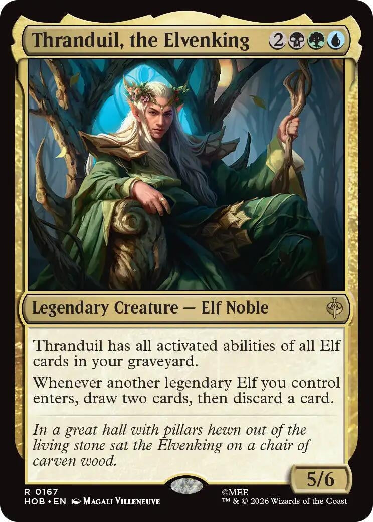 Image for Thranduil, the Elvenking (167) (Foil) (The Hobbit) (HOB) - Magic: The Gathering
