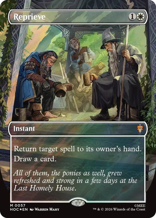Image for Reprieve (Borderless) (Surge Foil) (57) (Foil) (The Hobbit: Eternal-Legal) (HOC) - Magic: The Gathering
