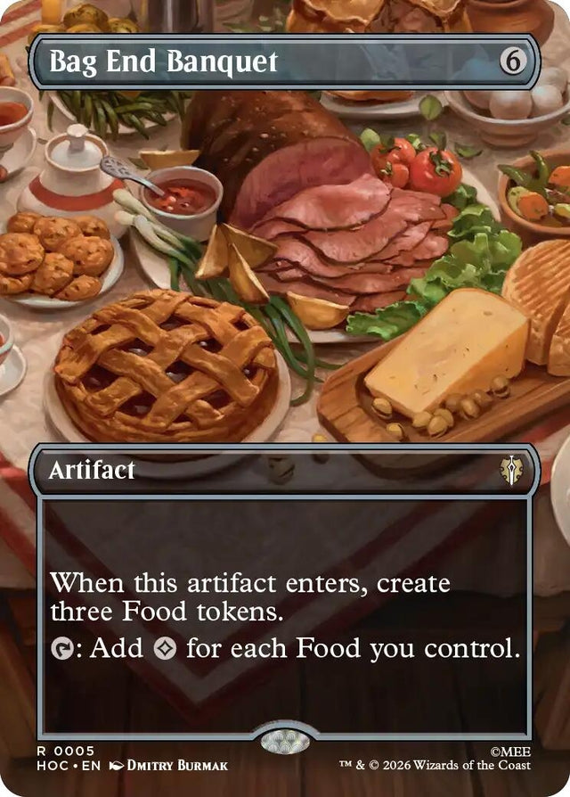 Image for Bag End Banquet (Borderless) (5) (The Hobbit: Eternal-Legal) (HOC) - Magic: The Gathering