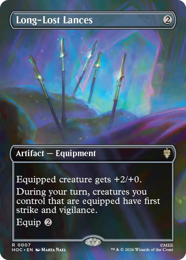 Image for Long-Lost Lances (Borderless) (7) (Foil) (The Hobbit: Eternal-Legal) (HOC) - Magic: The Gathering