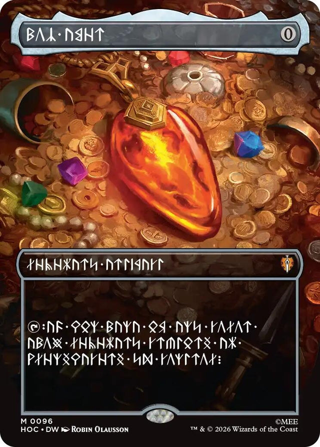 Image for Mox Amber (Borderless) (Dwarvish) (96) (The Hobbit: Eternal-Legal) (HOC) - Magic: The Gathering
