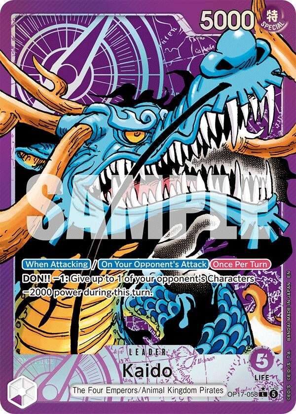 Image for Kaido (058) (Alternate Art) (OP17-058) (Foil) (The World's Strongest Warriors) (OP17) - One Piece Card Game