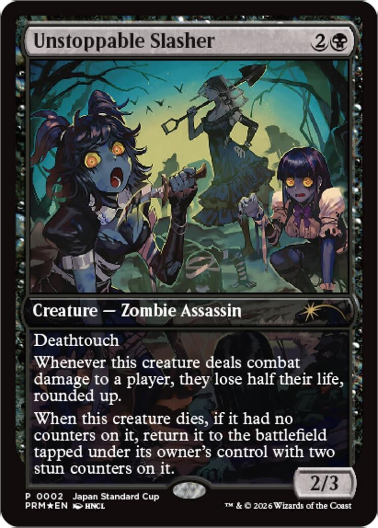 Image for Unstoppable Slasher (2) (Foil) (Unique and Miscellaneous Promos) (UMP) - Magic: The Gathering