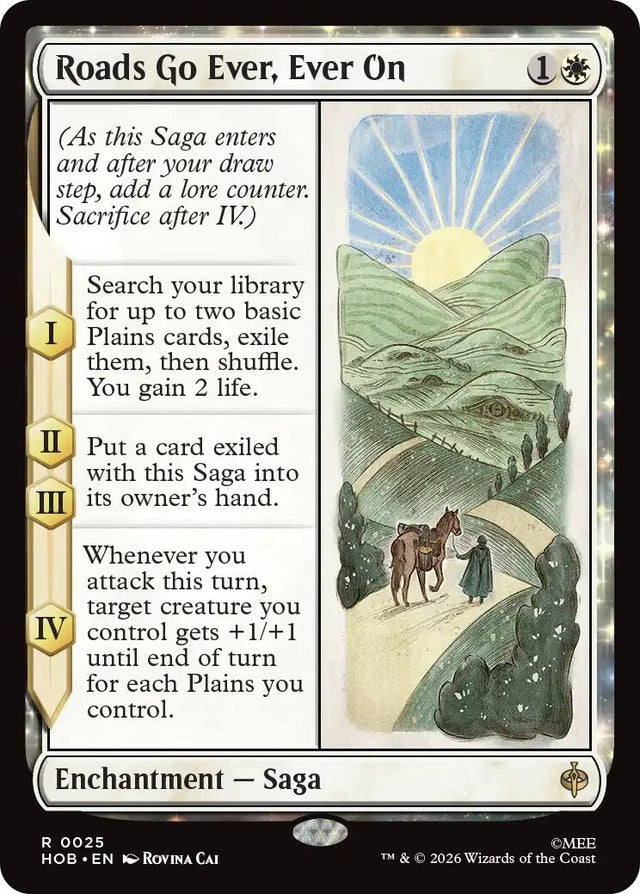 Image for Roads Go Ever, Ever On (25) (Foil) (The Hobbit) (HOB) - Magic: The Gathering