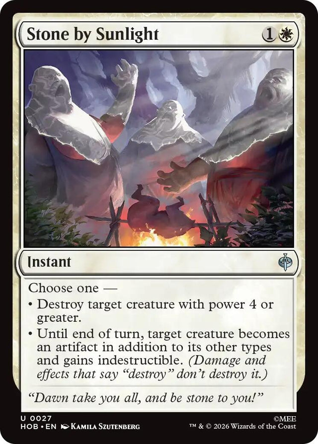 Image for Stone by Sunlight (27) (Foil) (The Hobbit) (HOB) - Magic: The Gathering