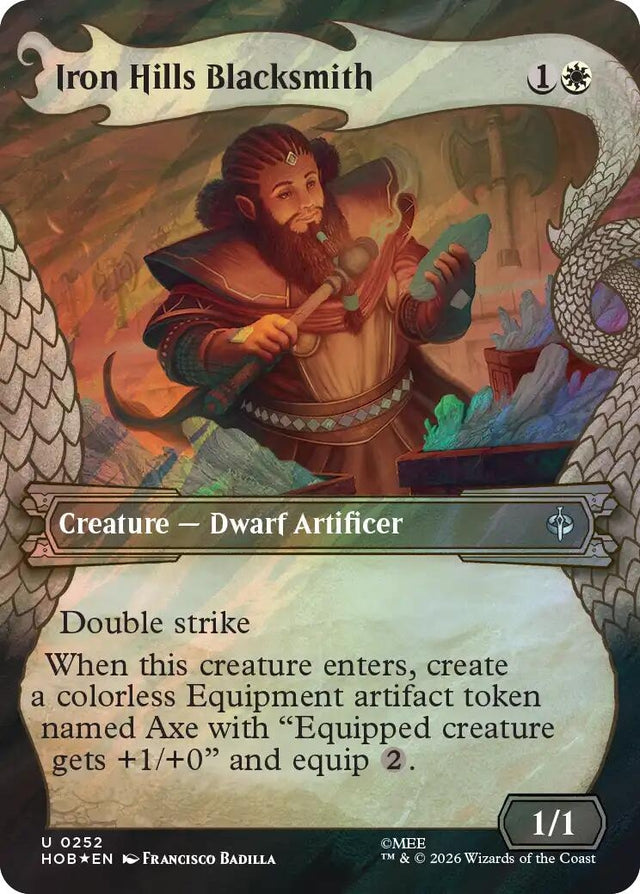Image for Iron Hills Blacksmith (Showcase) (Surge Foil) (252) (Foil) (The Hobbit) (HOB) - Magic: The Gathering