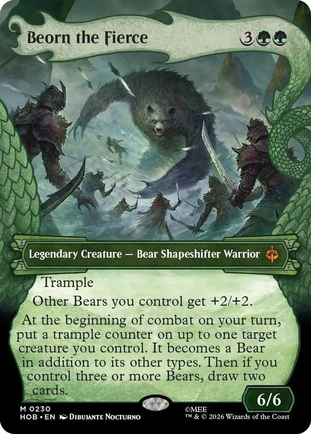 Image for Beorn the Fierce (Showcase) (230) (Foil) (The Hobbit) (HOB) - Magic: The Gathering