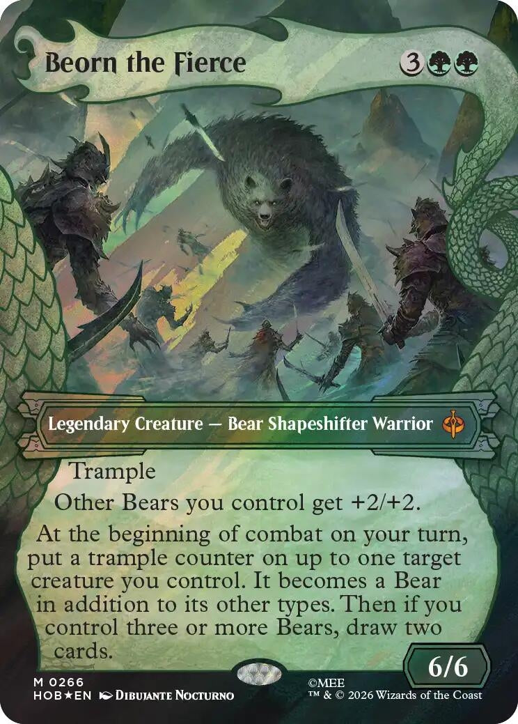 Image for Beorn the Fierce (Showcase) (Surge Foil) (266) (Foil) (The Hobbit) (HOB) - Magic: The Gathering